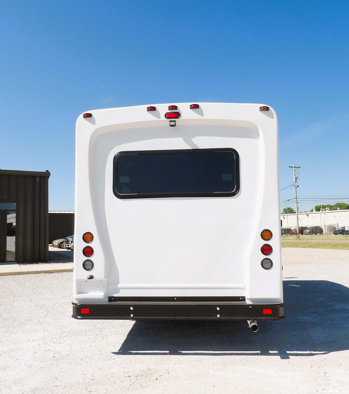 HLE Mavryk shuttle bus, rear view
