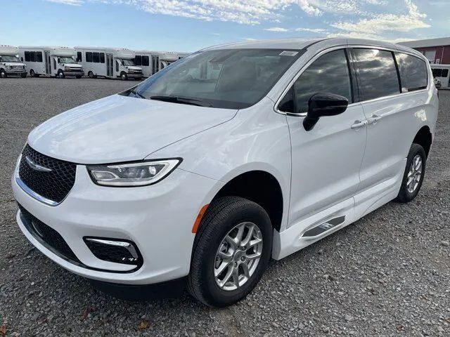 FR Conversions Chrysler Pacifica wheelchair accessible minivan, exterior front three-quarter view